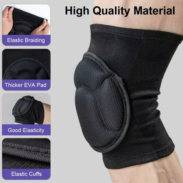 1729861458 71obMzvsOrL. SL1000 Knee Pads for Women & Men, Basketball Knee Pads Volleyball Knee Pads for Women Men Wrestling Knee Pads Wrestling Gear, Crash Pad Snowboarding Gear Knee Protector Soft Knee Pads for Work (Large, Black)