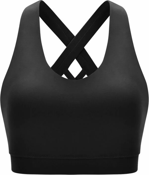 1729933274 713lboi6WtL. AC SL1500 RUNNING GIRL Medium Support Sports Bra - Padded Criss-Cross Strappy Back with Removable Cups for Women Yoga