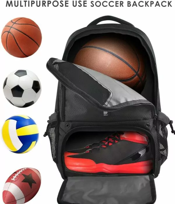 613i5PFwCcL. AC SL1114 BROTOU Basketball Backpack, Large Basketball Bag with Shoes and Ball Compartment, Soccer Backpacks for Basketball/Volleyball