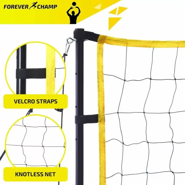 617J88Aw5RL. AC SL1500 Volleyball Net Outdoor - Includes 32x3 Ft Large Regulation Size Net, Soft Volleyball, Carrying Bag, Boundary Lines, Steel Poles & Pump - Large Volleyball Net for Backyard, Beach, Pool