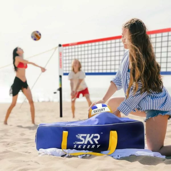 61cbOMNMkRL. AC SL1200 Outdoor Heavy Duty Volleyball Net Set, Anti-Sag Design, Adjustable Aluminum Poles, Portable Volleyball Net for Backyard,Grass and Beach