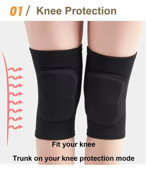 61chzY4B8jL. SL1172 Knee Pads for Women, Dance Knee Pads Wrestling Knee Pads Basketball Knee Pads Volleyball Knee Pads for Women, Knee Protector Soft Knee Pads for Work (Black, M)