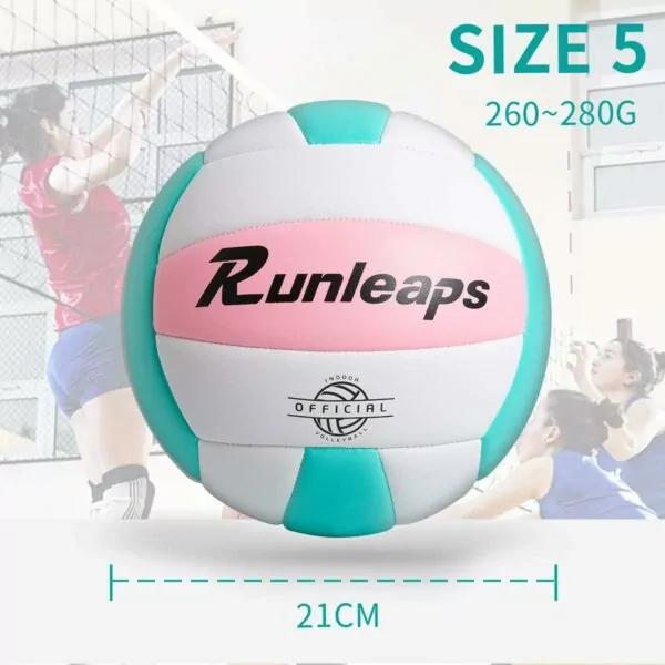 Soft Indoor Volleyball Waterproof Volleyball Light Touch Recreational Ball for Pool Gym Indoor Outdoor Size 5