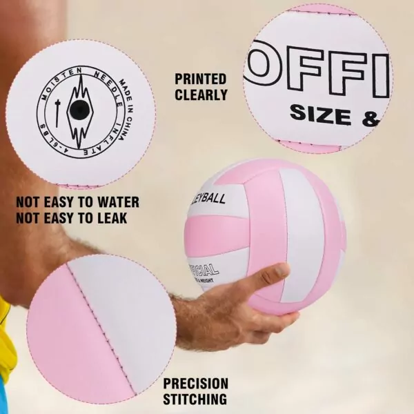 61s9O+o3XdL. AC SL1500 EVZOM Super Soft Volleyball Beach Volleyball Official Size 5 for Outdoor/Indoor/Pool/Gym/Training Premium Volleyball Equipment Durability Stability Sports Ball