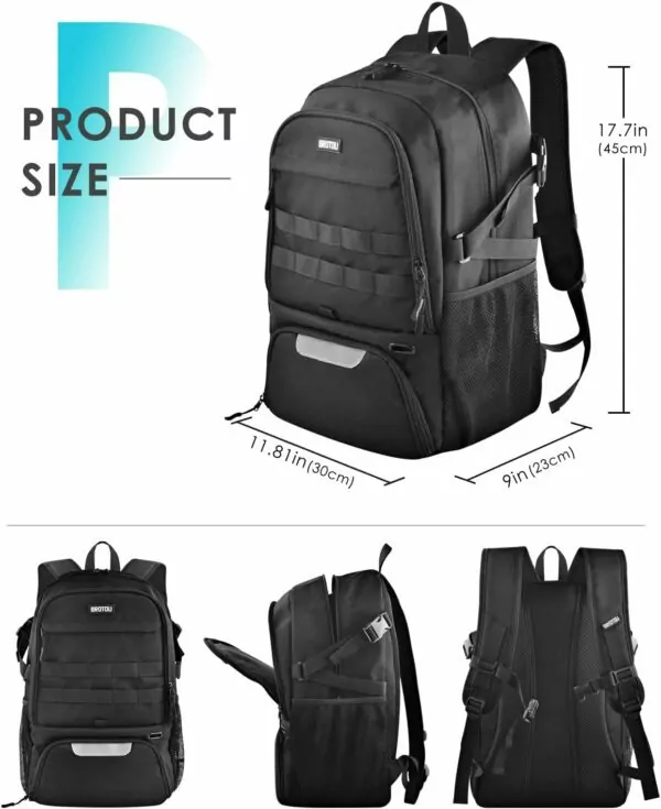 61vWUtPRtpL. AC SL1500 BROTOU Basketball Bag, Soccer Backpack Volleyball Football Backpack Sports Gym Bag with Shoe&Ball Compartment