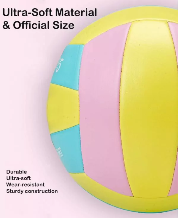 Premium Soft Touch Volleyball - Official Size 5 for Indoor Beach Gym Games - Image 4