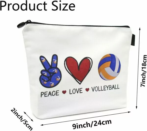 71+0vSjuHlL. AC SL1500 Volleyball Bag Inspirational Gifts for Women Volleyball Stuff Volleyball Gifts for Teen Girls Volleyball Cosmetic Bag Birthday Gifts for Players Team Women Her Best Friend (Volleyball)