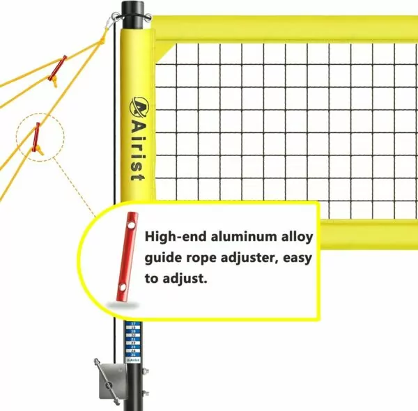 71 tlfo94AL. AC SL1500 Heavy Duty Volleyball Net Outdoor with Steel Anti-Sag System, Adjustable Aluminum Poles, Professional Volleyball Nets Set for Backyard and Beach, Volleyball and Carrying Bag