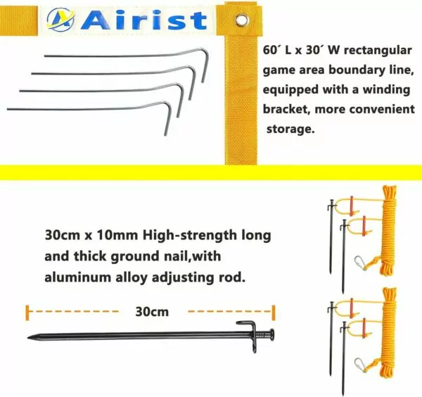 714pWaHIFvL. AC SL1500 Heavy Duty Volleyball Net Outdoor with Steel Anti-Sag System, Adjustable Aluminum Poles, Professional Volleyball Nets Set for Backyard and Beach, Volleyball and Carrying Bag