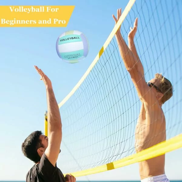 716Q5fKsIsL. AC SL1500 Volleyball Official Size 5, Volleyball Kit, Volleyballs, Soft Volleyball Beach Volleyball Pool Volleyball for Indoor Outdoor Beach, Training Equipment Volleyball Training, Competition, Gym