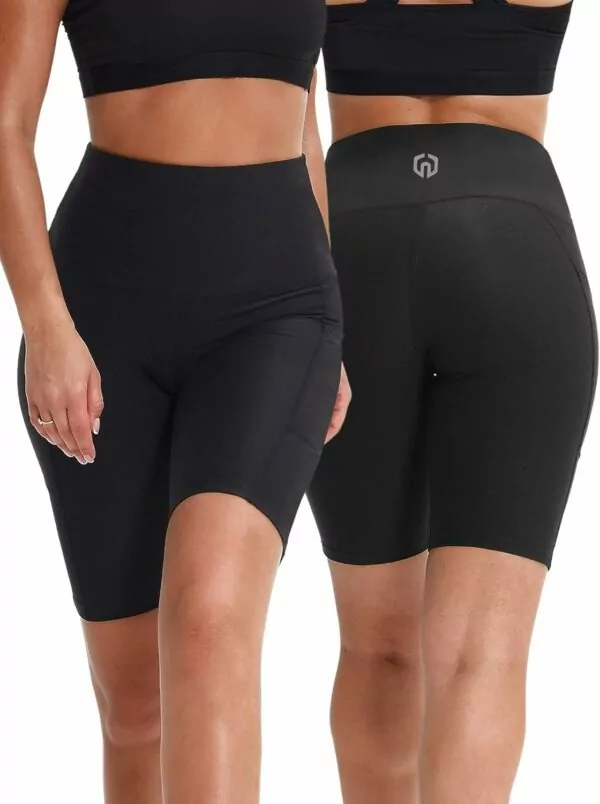 NELEUS Women's 8" High Waist Tummy Control Biker Shorts for Running Gym Yoga Workout - Image 2