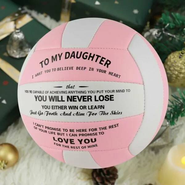 719+JzwkI7L. AC SL1500 Volleyball Gift for Daughter Personalized Indoor Outdoor Sports Balls,Engraved Message Volleyballs Official Size 5 Birthday Presents from Mom Dad,with Pump