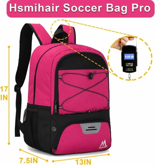 71CYEbVa2rL. AC SL1500 Soccer Bag-Soccer Backpack&Backpack for&Football Volleyball& Basketball,with Ball Compartment and Training Package