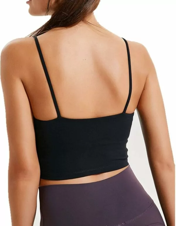 Lemedy Women Padded Sports Bra Fitness Workout Running Shirts Yoga Tank Top - Image 4