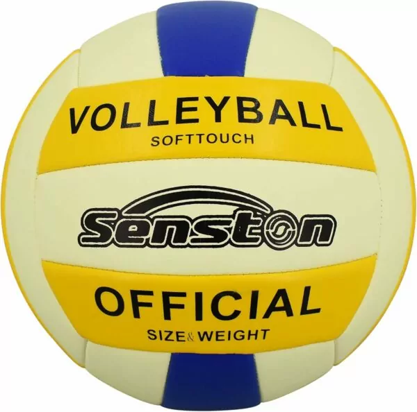 Glow in the Dark Senston Volleyball Size 5 Indoor Outdoor Night Leather with Pump - Image 3