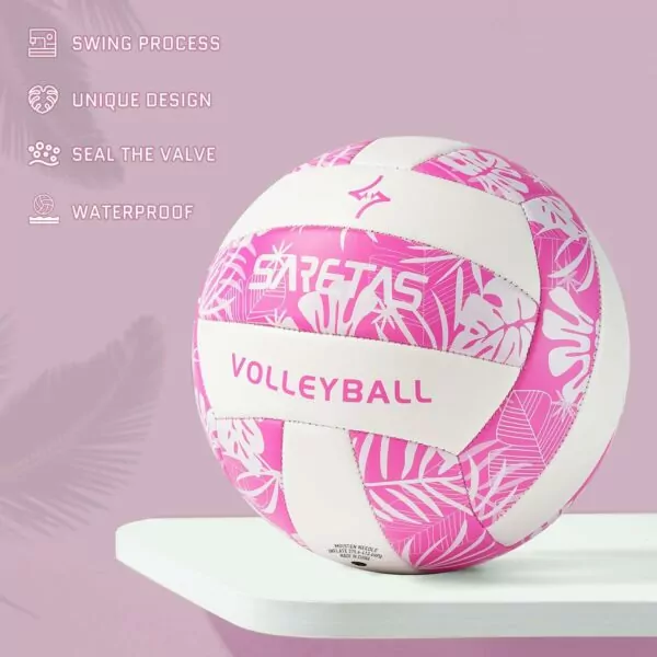 71Nwws1YfbL. AC SL1500 Volleyball Soft Beach Volleyball - Official Size for School, Indoor, Outdoor and Play Game Gym Workout - Play for Girls, Adults and Family.