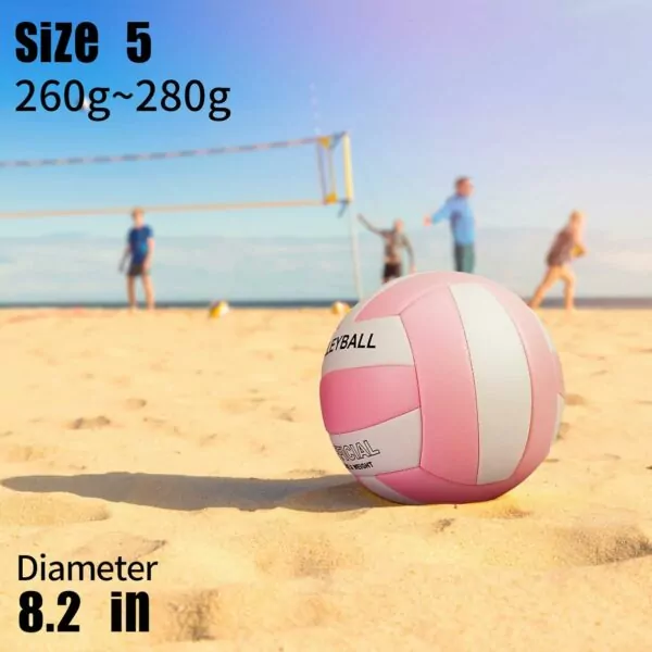 71QZvXrWP5L. AC SL1500 EVZOM Super Soft Volleyball Beach Volleyball Official Size 5 for Outdoor/Indoor/Pool/Gym/Training Premium Volleyball Equipment Durability Stability Sports Ball