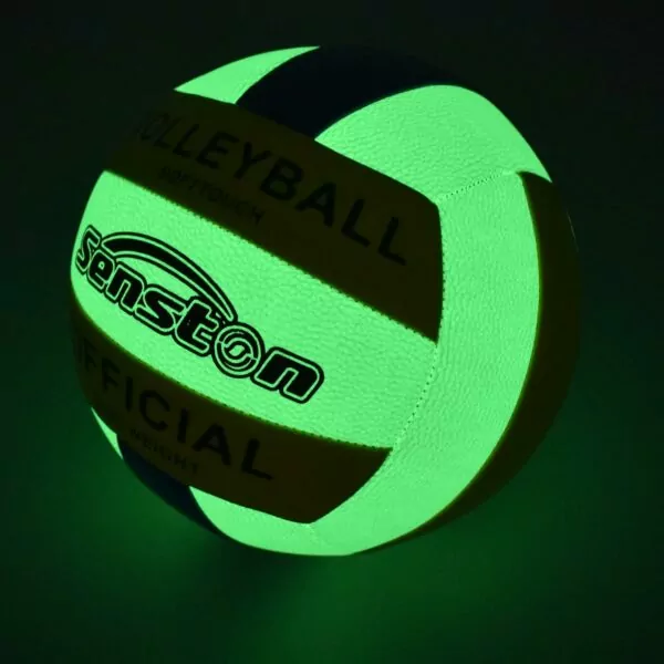 Glow in the Dark Senston Volleyball Size 5 Indoor Outdoor Night Leather with Pump - Image 5