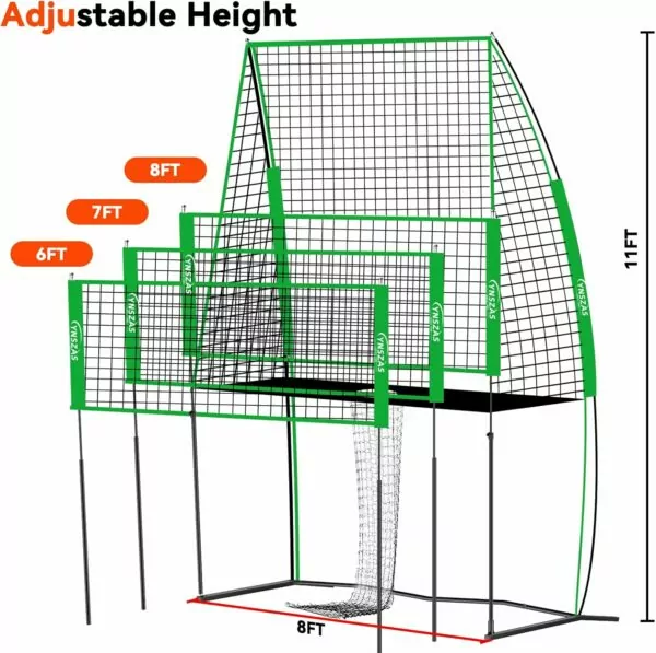 71cCnfdvXUL. AC SL1500 Professional Volleyball Training Net, Adjustable Volleyball Spike Serving Hitting Practice Equipment Machine, Volley Trainer Setting Gear Gifts for Indoor/Outdoor