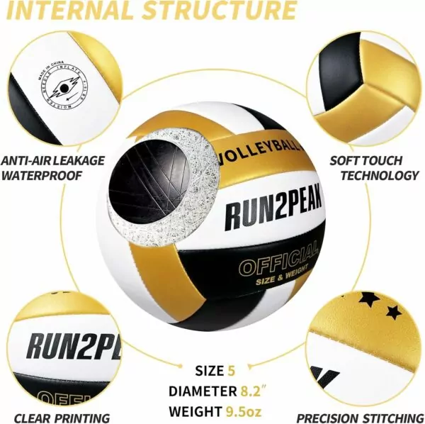 71i emU6cwL. AC SL1500 Soft Volleyball Ball Official Size 5 Volleyballs for Indoor Outdoor Beach Pool Game Play for Adult Youth Team Mens Beginners Professional PU Leather Training Practice Volley Balls