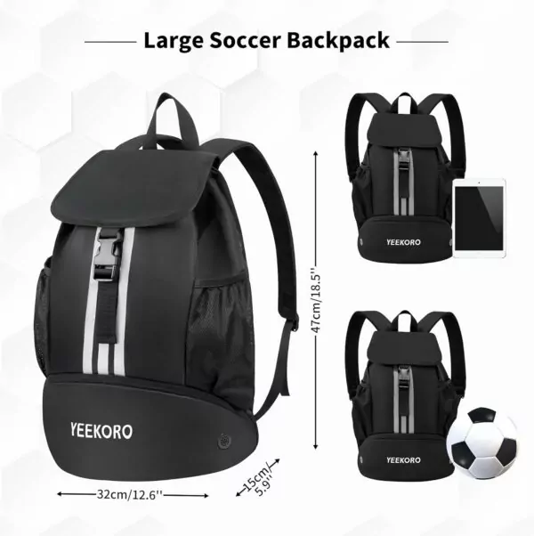 71ilMvAdlTL. AC SL1500 Soccer Backpack Multifunctional Sport Gym Bags with Dry-wet Separate & Shoe Compartment for Basketball Volleyball