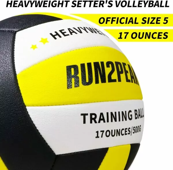 71irL2AQTNL. AC SL1500 Heavy Weight Volleyball Ball Official Size 5 Setter Training Volleyballs PU Practice Volley Balls for Indoor Rebounder Equipment Setters Weighted Volleyball Setting Trainer