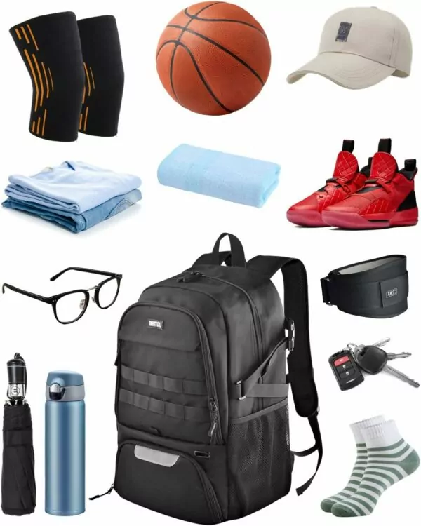 71qU6srorHL. AC SL1500 BROTOU Basketball Bag, Soccer Backpack Volleyball Football Backpack Sports Gym Bag with Shoe&Ball Compartment