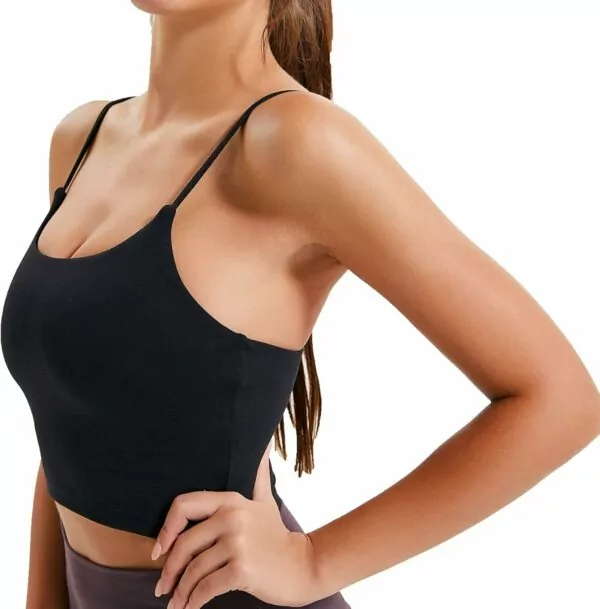 Lemedy Women Padded Sports Bra Fitness Workout Running Shirts Yoga Tank Top - Image 3