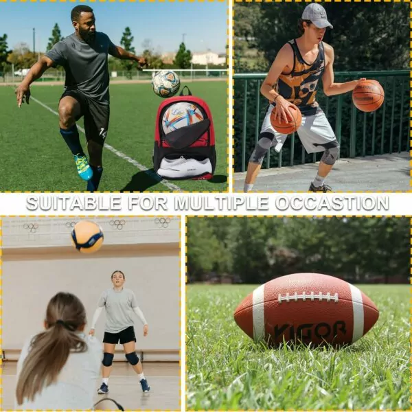 81a 4juQwJL. AC SL1500 Soccer Bag-Soccer Backpack&Backpack for&Football Volleyball& Basketball,with Ball Compartment and Training Package