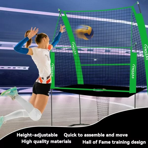 81qd6R111KL. AC SL1500 Professional Volleyball Training Net, Adjustable Volleyball Spike Serving Hitting Practice Equipment Machine, Volley Trainer Setting Gear Gifts for Indoor/Outdoor