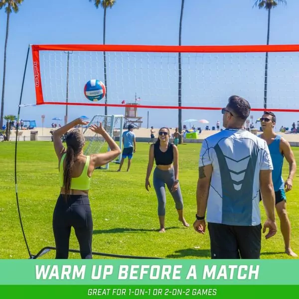 913OVoeBtDL. AC SL1500 GoSports Freestanding Volleyball Training Net for Indoor or Outdoor Use - Instant Setup and Height Adjustable - 12 ft or 20 ft Sizes