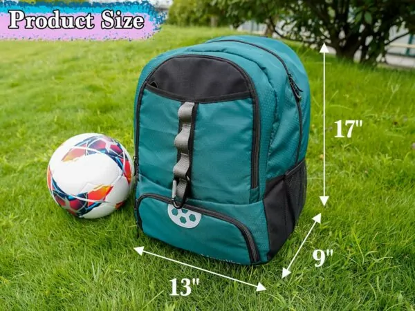 91COSV0HMeL. AC SL1500 Youth Soccer Bag, Soccer Backpack for Football Volleyball Basketball, Backpack with Ball Compartment and Ball Holder