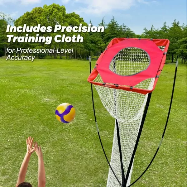 Adjustable Height Volleyball Training Net Setter Trainer for Indoor Outdoor Serving Spiking Practice Equipment - Image 3