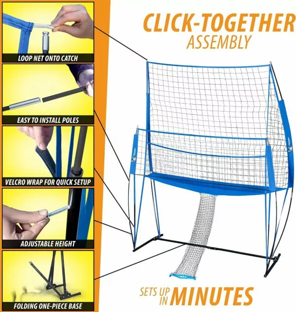 91kgFjPJP L. AC SL1500 Volleyball Training Equipment Practice Net Station