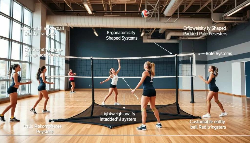 Adjustable volleyball training equipment for women