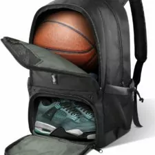 BROTOU Basketball Backpack, Large Basketball Bag with Shoes and Ball Compartment, Soccer Backpacks for Basketball/Volleyball