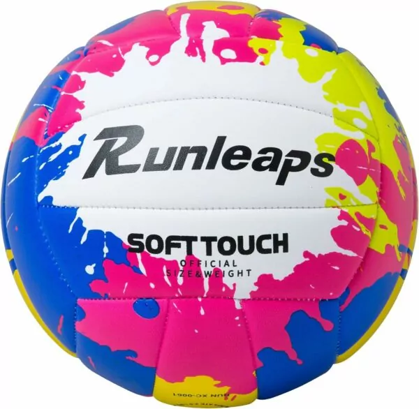 Beach Volleyball Official Size 5 Soft Waterproof Volleyball Sand Sports PU Ball for Indoor, Outdoor, Pool, Gym, Training