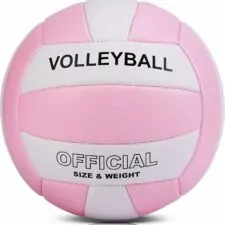 EVZOM Super Soft Volleyball Beach Volleyball Official Size 5 for Outdoor/Indoor/Pool/Gym/Training Premium Volleyball Equipment Durability Stability Sports Ball