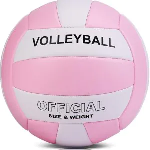 EVZOM Super Soft Volleyball Beach Volleyball Official Size 5 for Outdoor/Indoor/Pool/Gym/Training Premium Volleyball Equipment Durability Stability Sports Ball