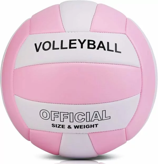 EVZOM Super Soft Volleyball Beach Volleyball Official Size 5 for Outdoor/Indoor/Pool/Gym/Training Premium Volleyball Equipment Durability Stability Sports Ball