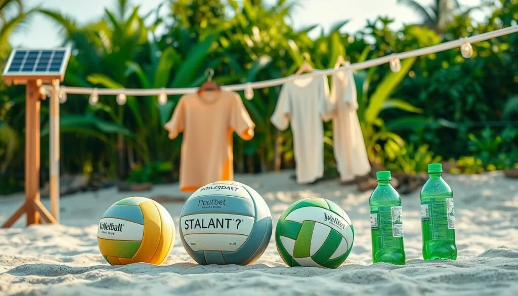 Eco-conscious volleyball equipment