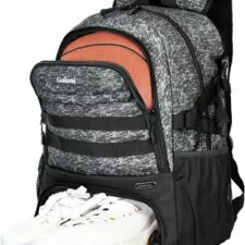 Goloni Basketball Backpack,Large Basketball Bag with Ball Compartment & Shoe Compartment,Sports Bag Fit Volleyball, soccer