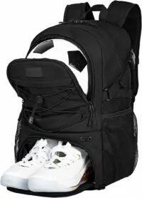 Goloni Soccer Backpack,Basketball Backpack with Ball Compartment & Shoe Compartment,Backpack for Basketball,Soccer