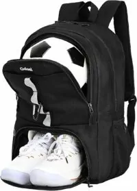 Goloni Youth Soccer Bag,Basketball Bag with Ball Compartment & Shoe Compartment,Backpack for Football Volleyball Basketball