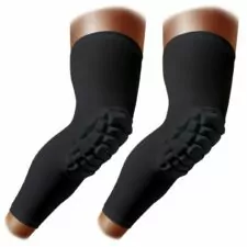 Knee Pads Wrestling Knee Sleeve Compression Leg Sleeves for Volleyball Basketball, Knee Compression Sleeve for Youth and Adult(Black_L_2 Pcs)