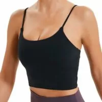 Lemedy Women Padded Sports Bra Fitness Workout Running Shirts Yoga Tank Top