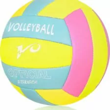 Premium Volleyball - Soft Touch Volley Ball Official Size 5 Outdoor Indoor Beach Gym Game Ball