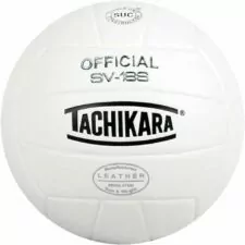 Tachikara Institutional Quality Composite Leather Volleyball, Royal-White