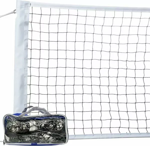 Volleyball Net Outdoor, Heavy Duty Volleyball Net for Backyard, 32 x 3 FT Professional Net with Reinforced Side Tapes for Ground Pool Sports, Portable Replacement Net for Beach (Poles Not Included)