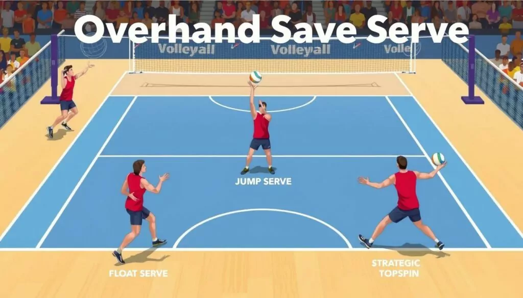 Volleyball serve variations